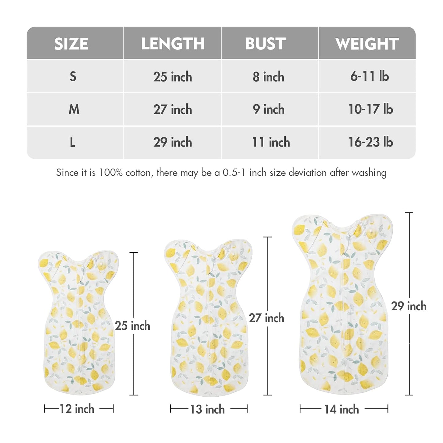 Baby Swaddle Sleep Sacks 0-3 Months - Transitional Swaddles Bag with Arms Up Design, Newborn Sleep Sack, Nursery Swaddling Blankets, Infants, Breathable Soft(Small)