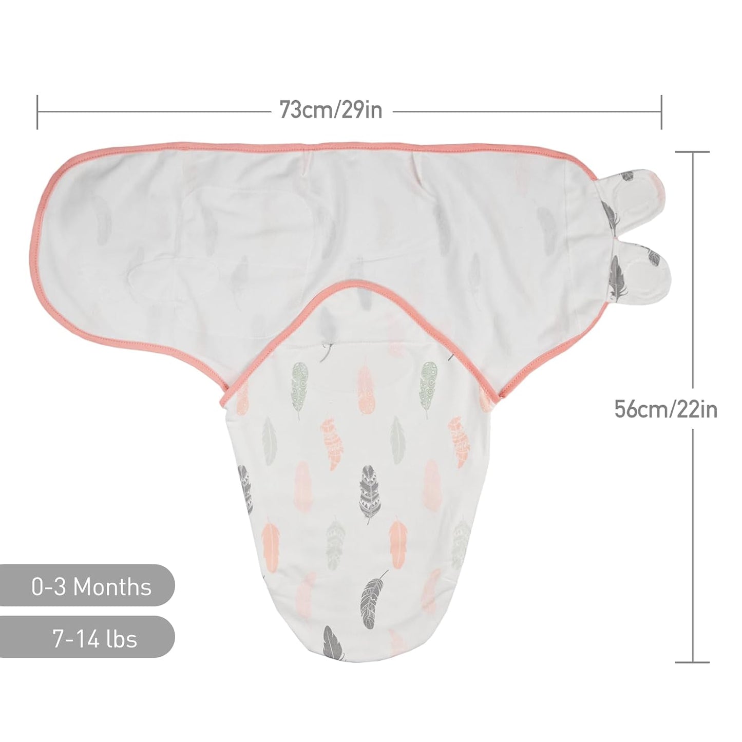 Organic Baby Swaddle Sleep Sacks, 3-Pack Swaddles for Newborns Baby Essentials, Infant 0-3 Months, 100% Cotton Soft & Snug Adjustable Wrap Nursery Swaddling Blankets Improves Sleep