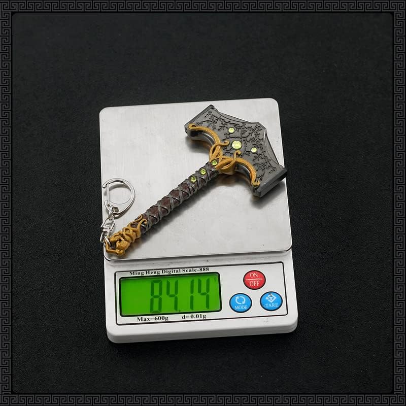 Superbuybox God of War Ragnarök Thor Mjölnir the hammer of Thor Action Figures Game Toys Collection Keychain Gift Desk Decoration Backpack Pendant Gift