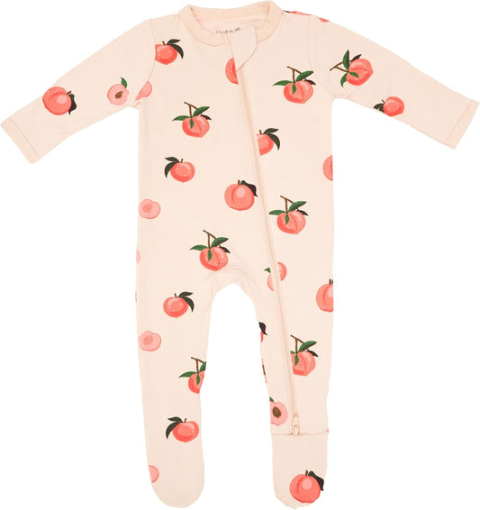 KYTE BABY Unisex Zipper Closure Footies, Rayon Made From Bamboo, 0-24 Months