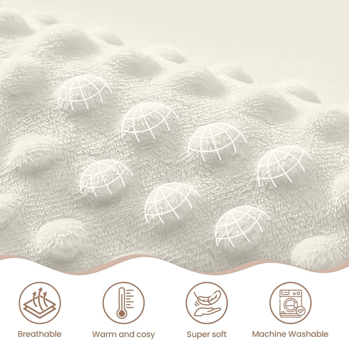 SANDJEST Fox Kid Blankets for Girl Boy - 30 x 40 Minky Blanket with Double Layer Dotted Backing - Shower Gifts for Nursery