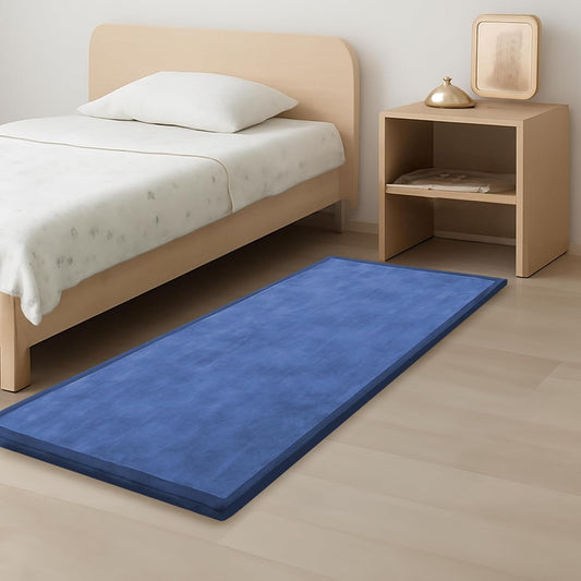 Baby Play Mat for Kids Room,Extra Thick Elasti-Foam Anti-Fall Cushion Mat for Babies,Toddlers,Infants,Water-Repellent&Non-Slip Bedroom Bedside Rugs(Royal Blue)