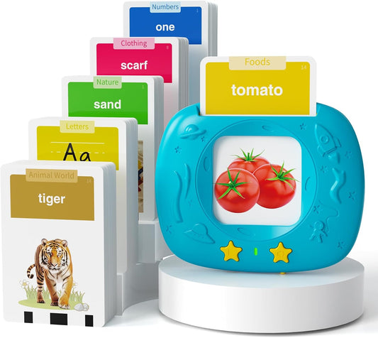 Toddlers Talking Flash Cards with American accent & 288 Sight Words, Speech Therapy Toys for 3 4 5 6 Years Old Boys and Girls, Learning Educational Montessori Sensory kit, Kids Birthday Gifts