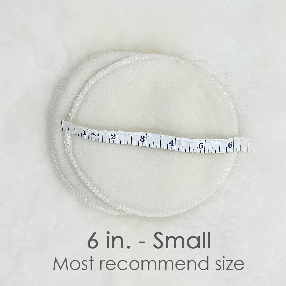 Soothingly Soft Merino Wool Nursing Pads, Style Softline, Extra Thickness, 6 in. Diameter (Small)