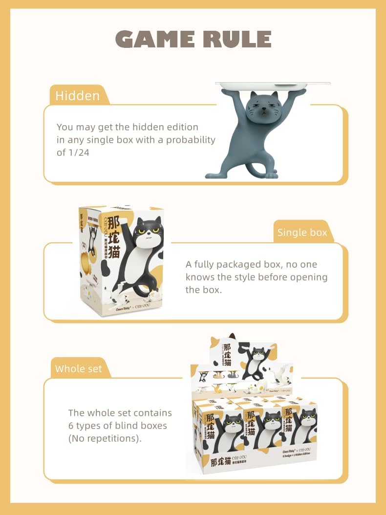 Cat You That Cat Blind Box Cute Figures 1PC Kawaii Random Design Collectible Toys Desk Accessories