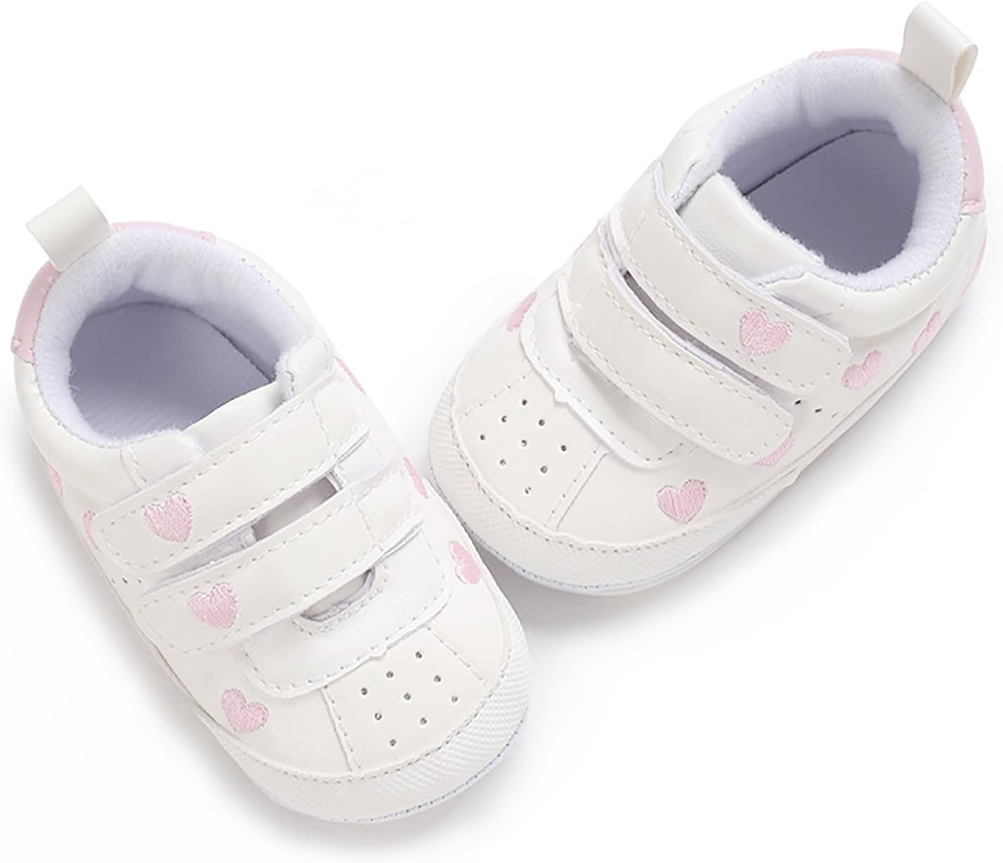 SOFMUO Baby Boys Girls High Top Ankle PU Leather Sneakers Soft Rubber Sole Infant Moccasins Newborn Oxford Loafers Anti-Slip Toddler Wedding Uniform Dress Shoes