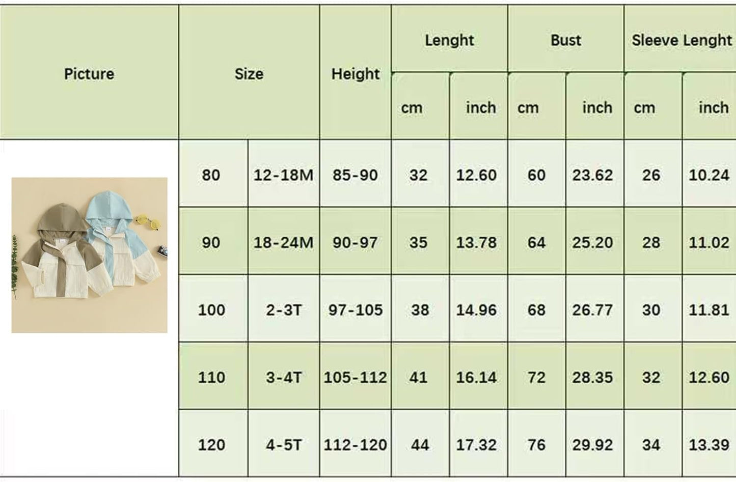 Toddler Baby Boy Girl Jackets Lightweight Outwear Zipper Hooded Windbreaker Jacket Fall Clothes 12M 18M 2T 3T 4T 5T