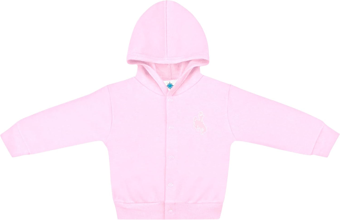 Creative Knitwear College Baby Snap Hooded Jacket - Team Logo, Multiple Colors, for Boys & Girls, (0-24 Months)