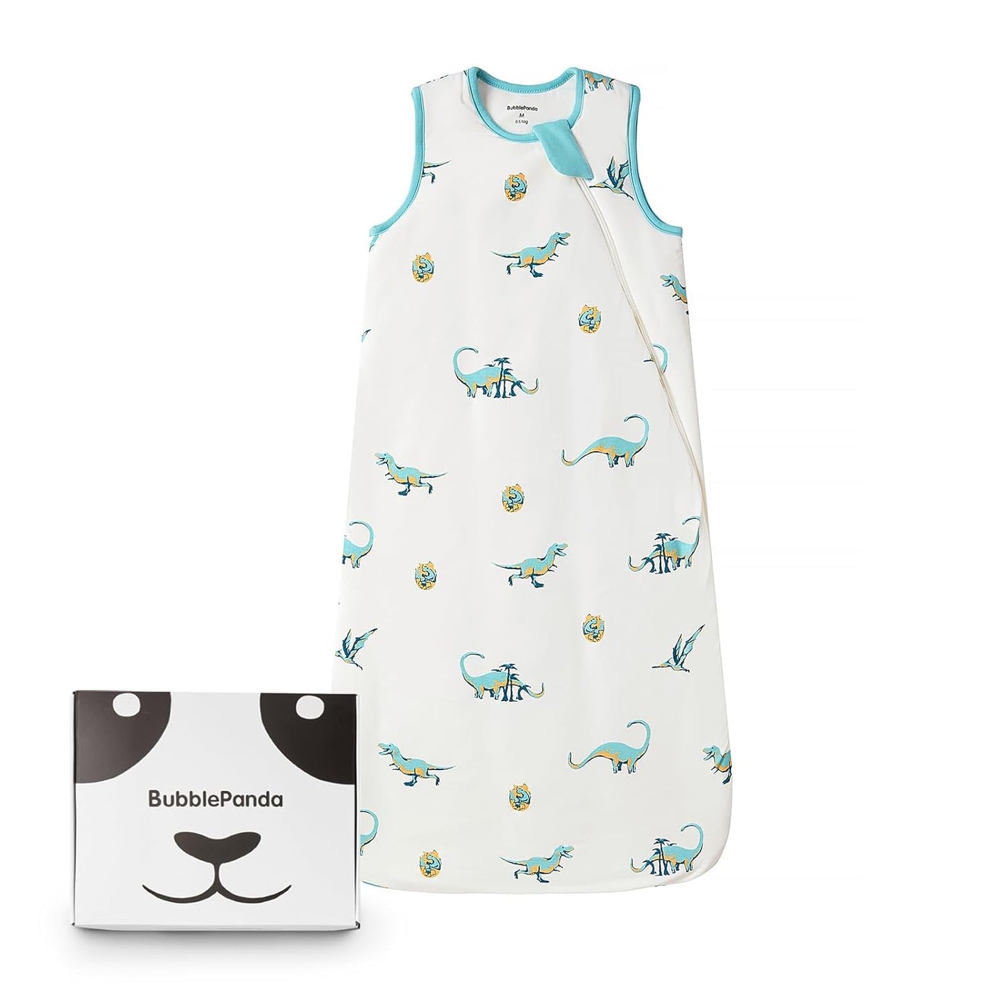 BubblePanda Rayon Made from Bamboo Sleep Sack 0-6 Months 0.5 Tog Soft Newborn Sleep Sack 3-6 Months for Infant Babies 2-Way Zipper Wearable Blanket Baby 0-3 Months