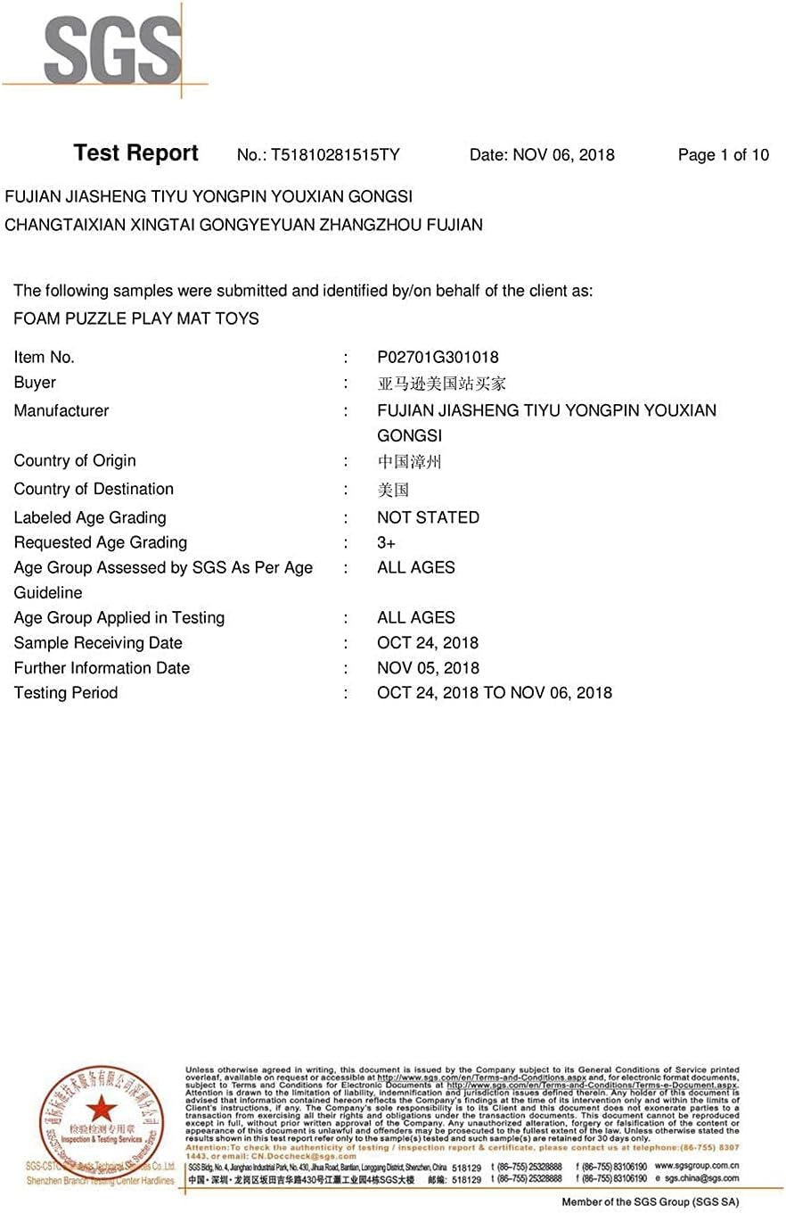 MQIAOHAM® 18 Pieces + 18 Edges Puzzle Play Mats, Soft Baby Play Mat, Kids Interlocking Foam Floor Tiles, Toddlers Carpet Playmats XZ301018-101