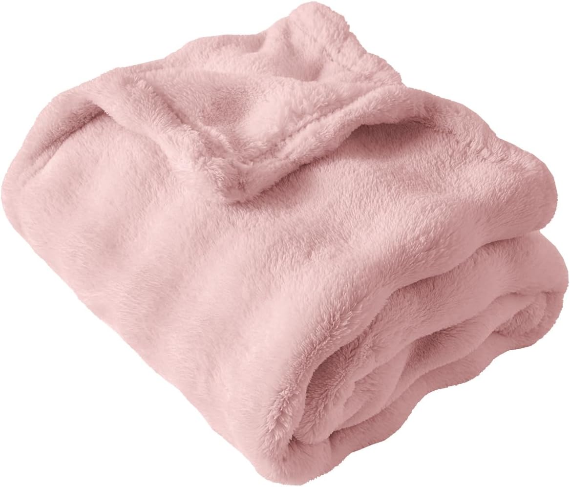 Fleece Baby Blanket for Girls Bubble Design, Warm Cozy and Fluffy Infant Newborn Toddler Small Receiving Blankets for Crib Stroller, 30x40 Inches, Pink