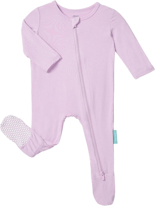 Baby Zipper Footie Pajamas, Supersoft Bamboo Rayon Baby Footed Pjs Boy Girl 0-3-6-9-18-24 Month Coverall Sleepers