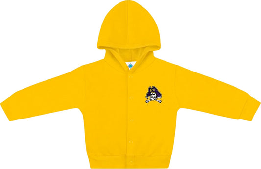 Creative Knitwear College Baby Snap Hooded Jacket - Team Logo, Multiple Colors, for Boys & Girls, (0-24 Months)