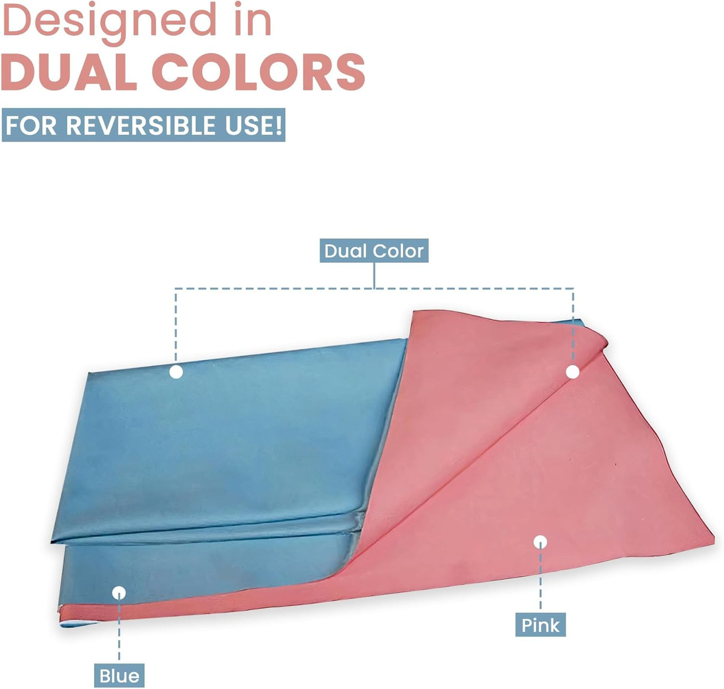 Ultrasoft Infant Waterproof Dry Rubber Bed Sheet Cover/Toddler Sleeping Mattress Protector/Urine Non-Absorbent Reusable Crib Mat (2 Meter) (78 x 36 Inches) (200 x 90 cm)