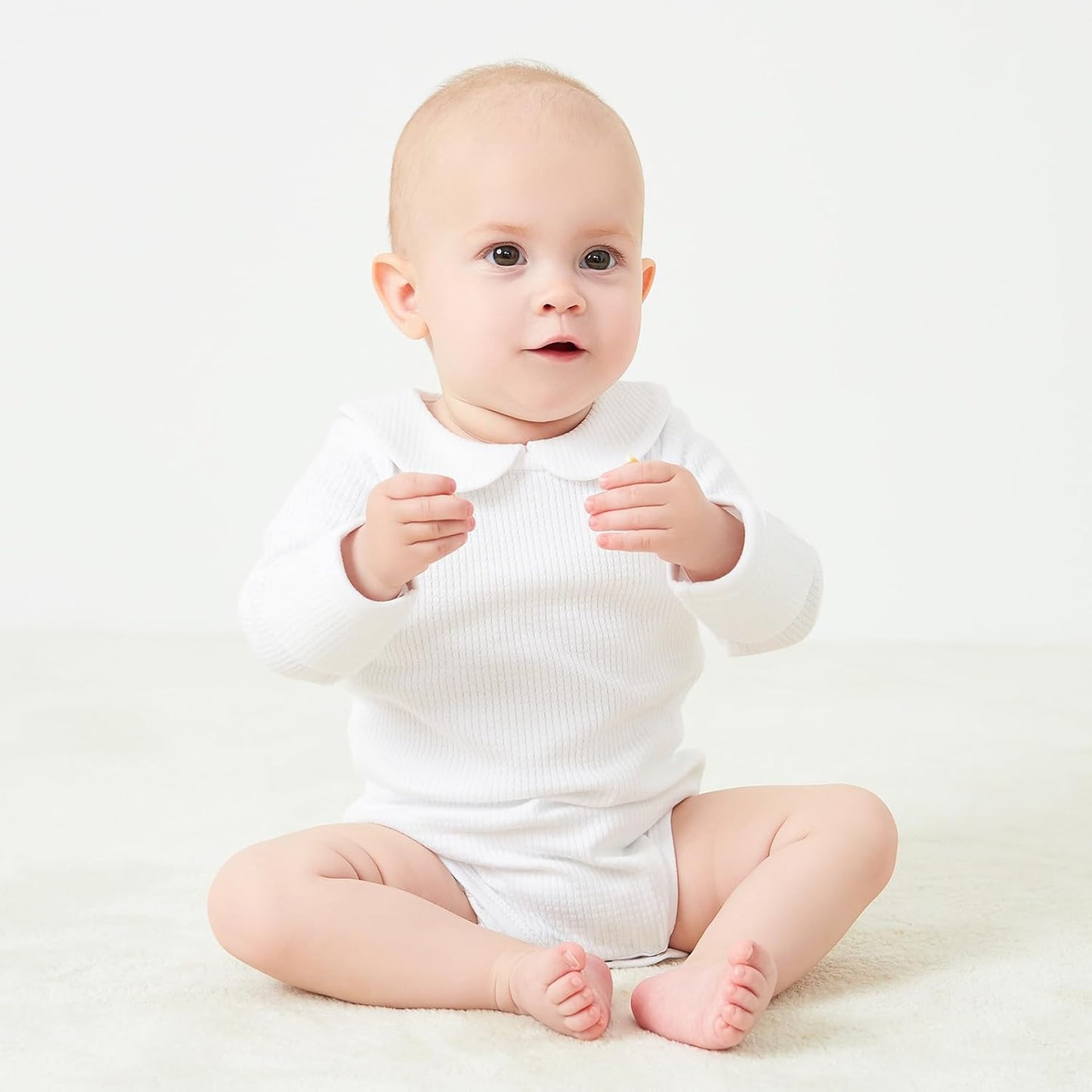 pureborn Baby Boys Girls Bodysuit Super Soft Cotton Romper 0-24 Months