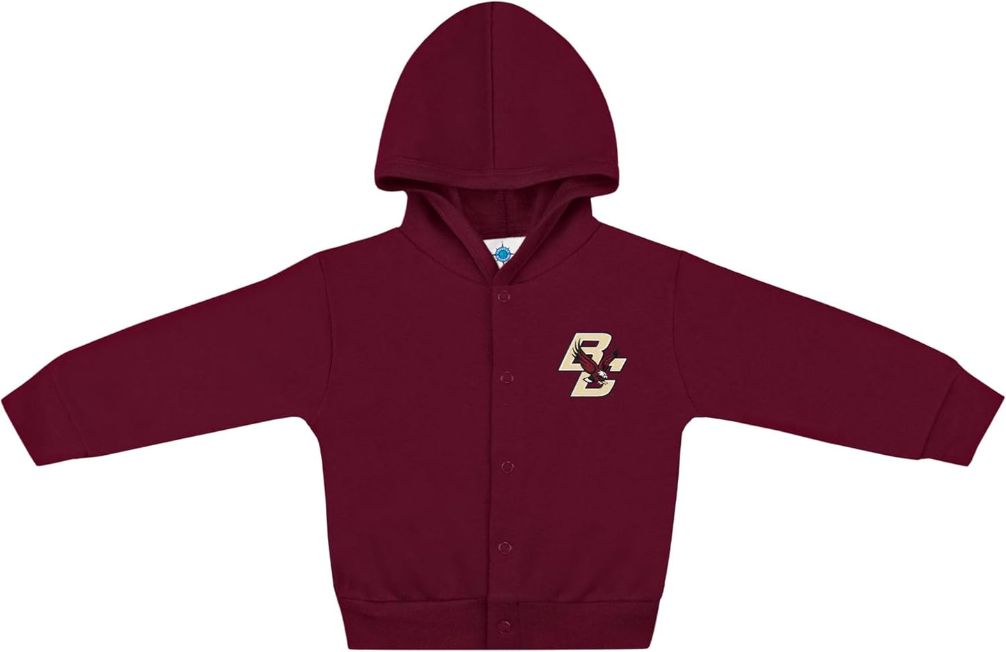 Creative Knitwear College Baby Snap Hooded Jacket - Team Logo, Multiple Colors, for Boys & Girls, (0-24 Months)