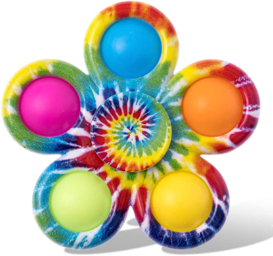 Nutty Toys Fidget Spinner Dimple Popper Sensory Toy - Top Stress & Anxiety Relief Gifts 2024 Unique Christmas Stocking Stuffers Idea for Toddler Kids & Adults Best Teen Girl Teenage Boys Tween Present