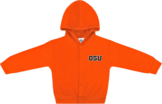 Creative Knitwear College Baby Snap Hooded Jacket - Team Logo, Multiple Colors, for Boys & Girls, (0-24 Months)