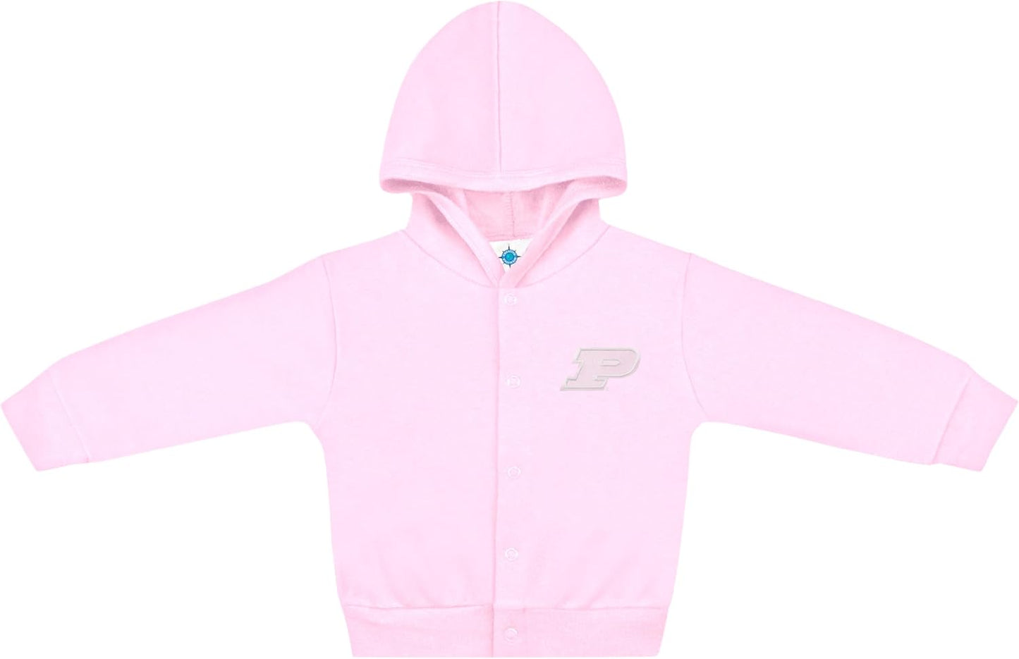 Creative Knitwear College Baby Snap Hooded Jacket - Team Logo, Multiple Colors, for Boys & Girls, (0-24 Months)