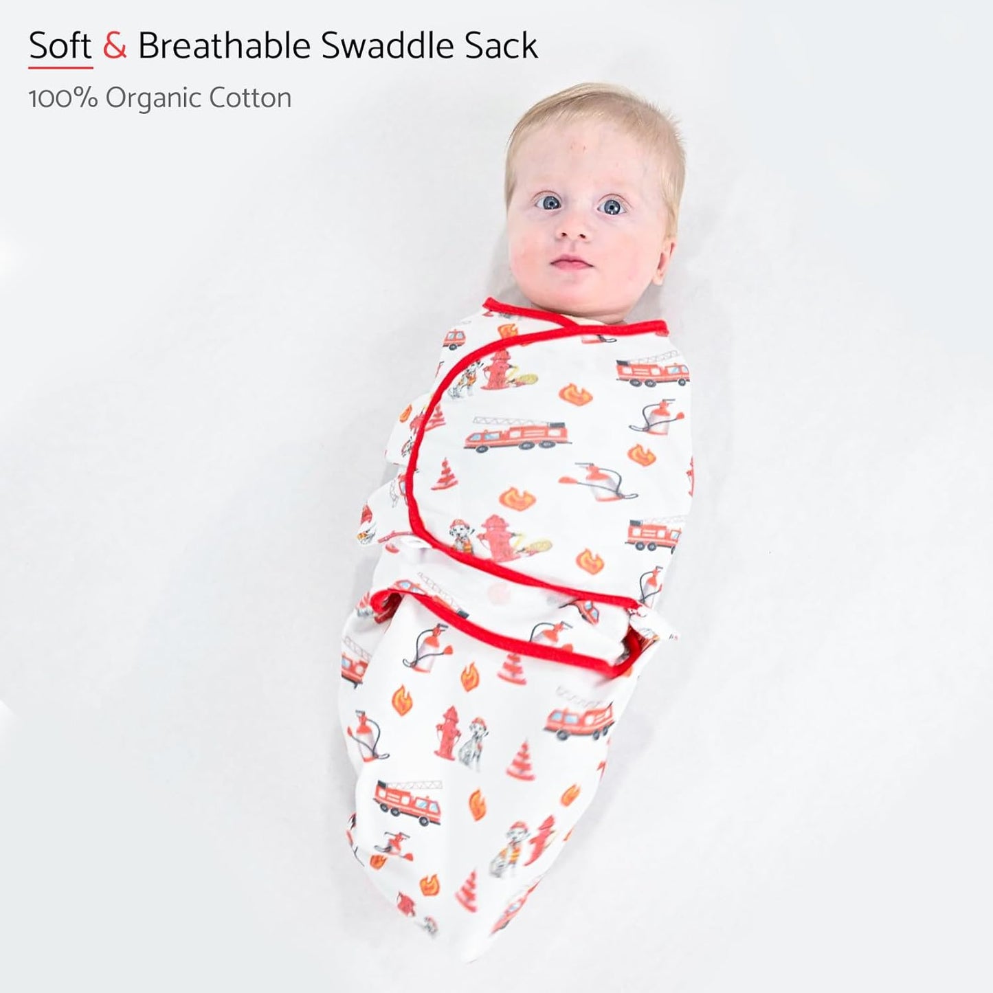 LollyBanks Baby Swaddles, 100% Organic Cotton Swaddle for Newborns Boys and Girls, 3-6 Months Swaddle Sacks with Easy Change Zipper, Newborn Swaddles Baby Registry (Dog Print)