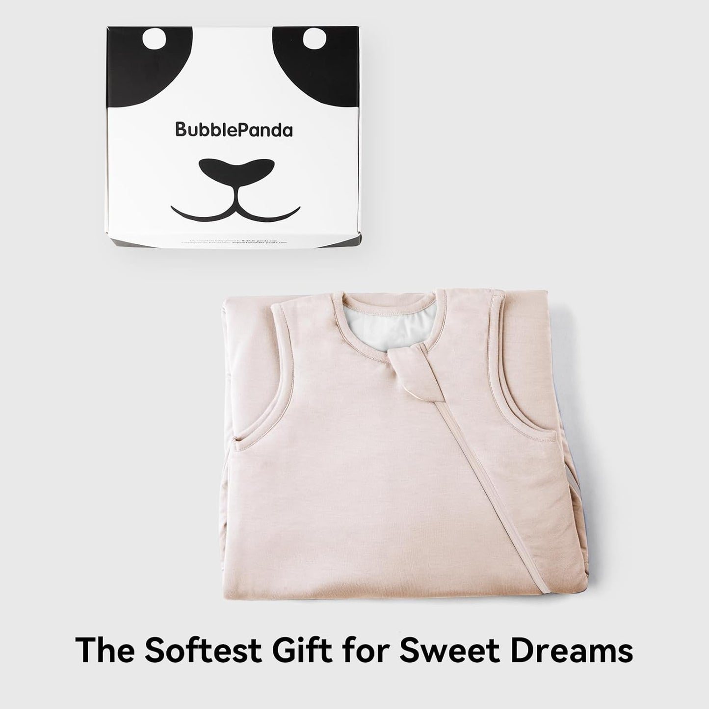 BubblePanda Rayon Made from Bamboo Sleep Sack 0-6 Months 0.5 Tog Soft Newborn Sleep Sack 3-6 Months for Infant Babies 2-Way Zipper Wearable Blanket Baby 0-3 Months