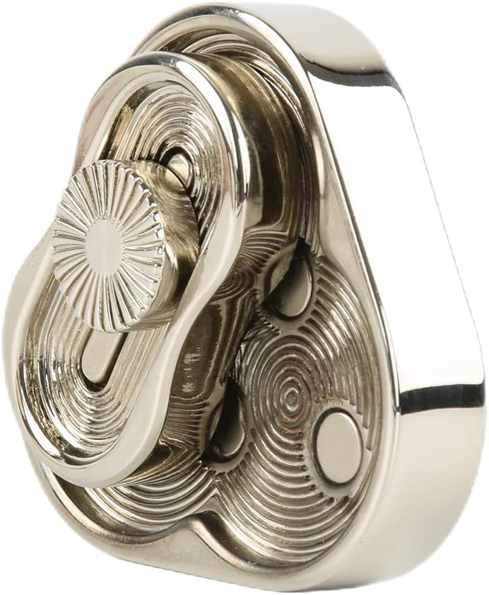 EDC Metal Fidget Slider Toys- Stress Relief EDC Fidget Slider Casual Metal Adult's Hand Toys Office Desk Toys Gifts Stress Toys for Adults(TR-Silver)