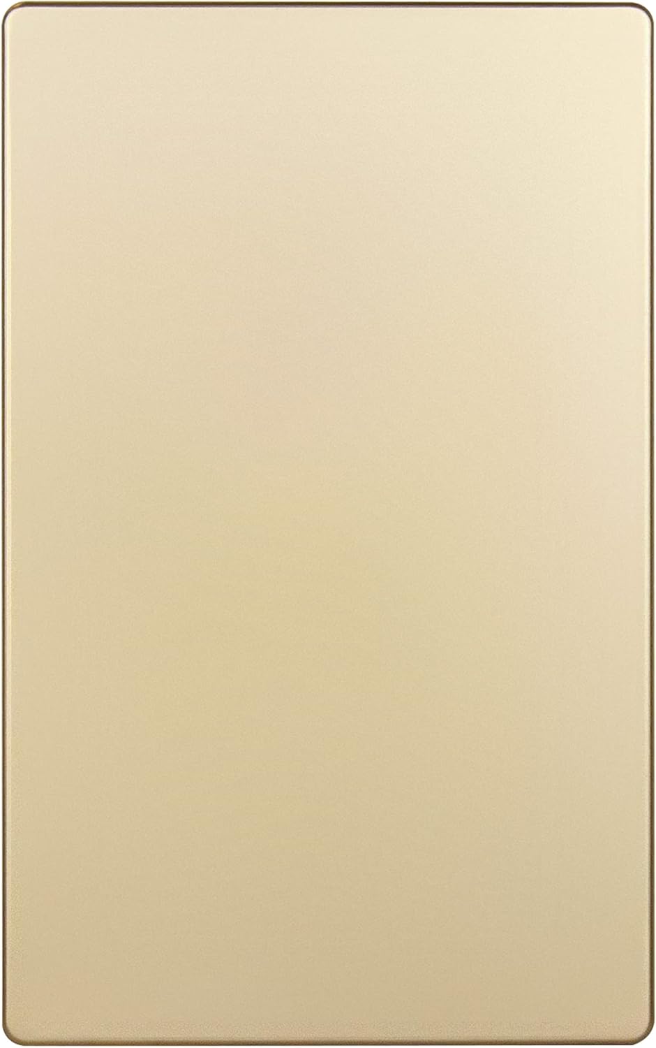 ENERLITES Screwless Blank Wall Plate, Child Safe Blank Device Outlet Cover, Standard Size, 1-Gang 4.68" x 2.93", Polycarbonate Thermoplastic, UL Listed, SI8801-GD, Gold