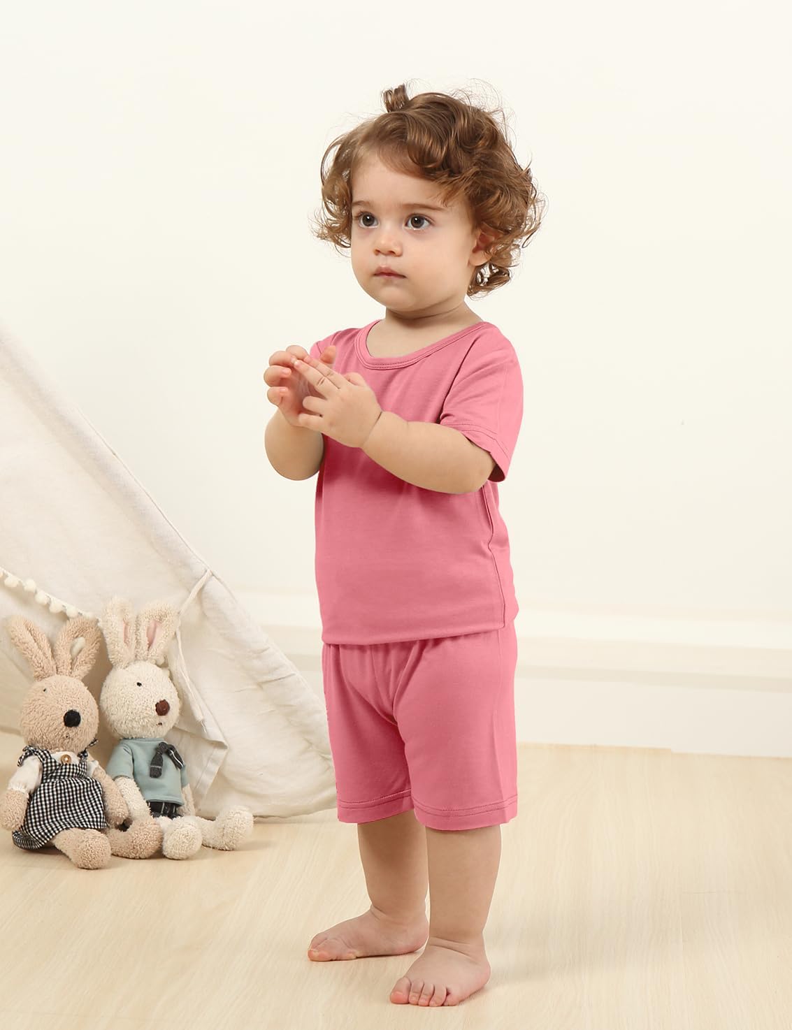 Jimonda Baby Boys Girls Pajama Sets Toddler Sleepwear Cool Jammies 2pcs Viscose from Bamboo PJs 18M-8Y