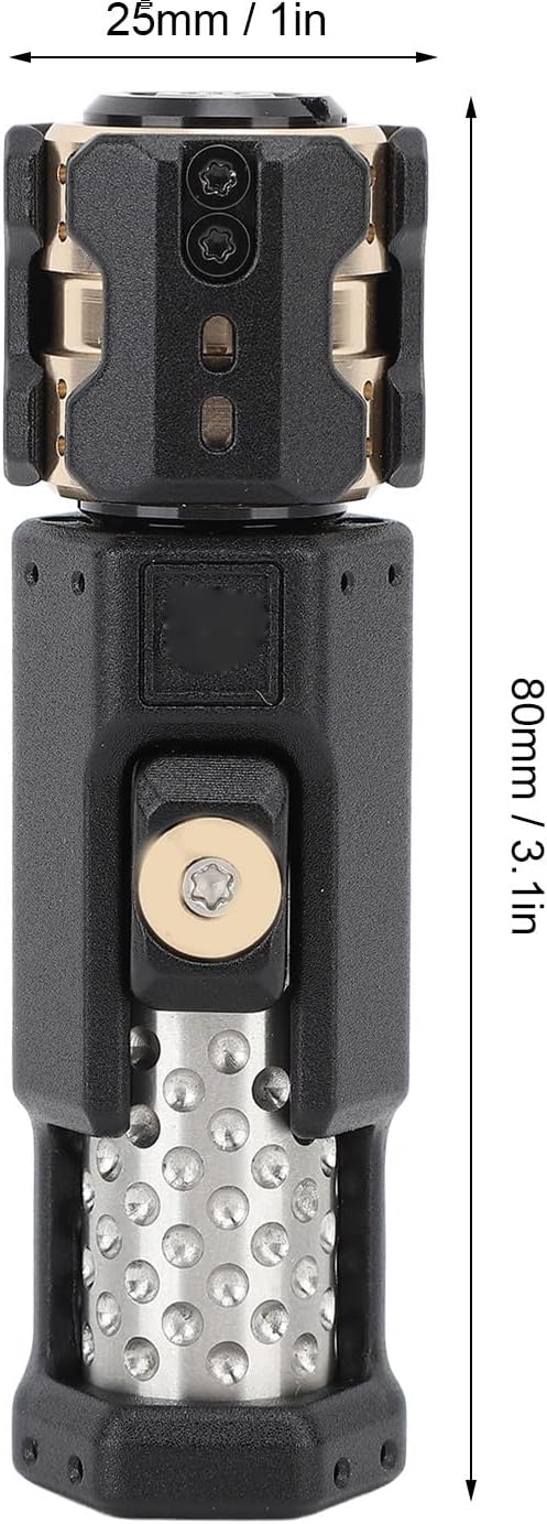 Fidget Slider Toy, 5 Stage Push 2 Stage Slide Toys, Ratchet Clik Fidget Toys Slider Black Metal Fidget Toy Fidget Rotating Slider Toy