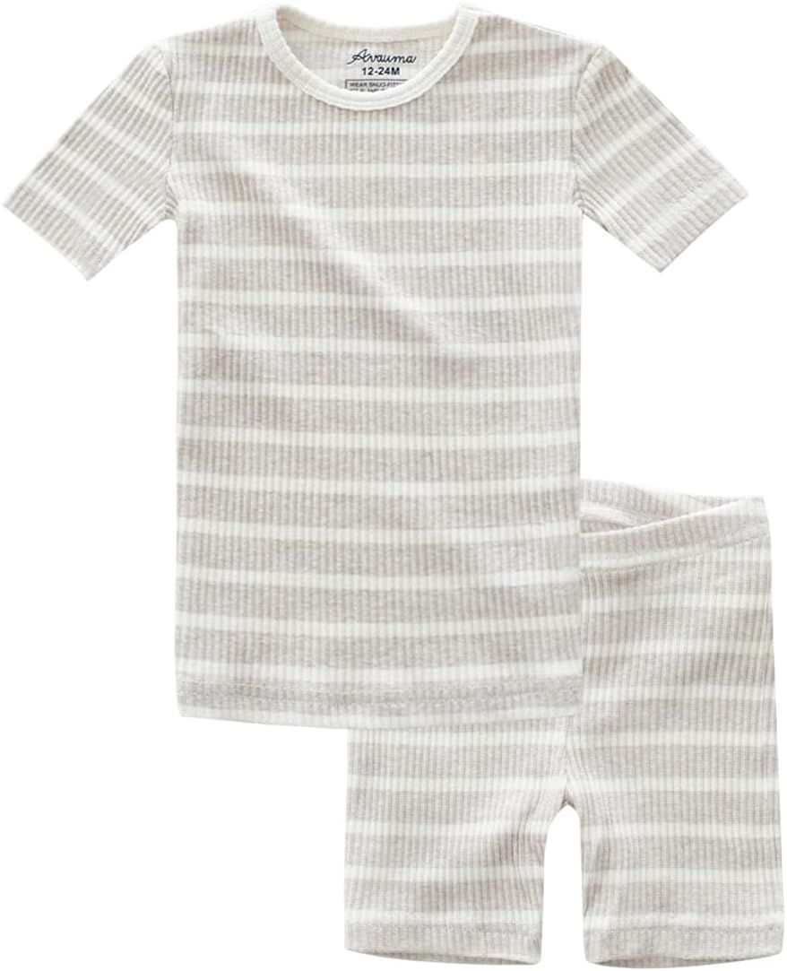 AVAUMA Baby Boys Girls Pajama Set 6M-7T Kids Cute Toddler Snug fit Pjs Cotton Sleepwear