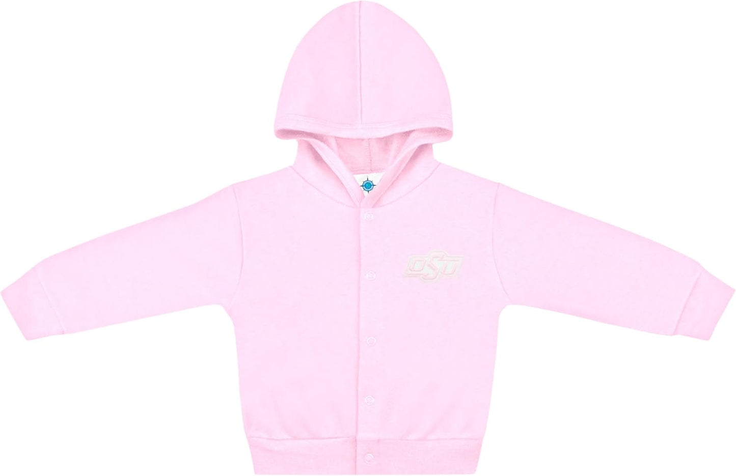 Creative Knitwear College Baby Snap Hooded Jacket - Team Logo, Multiple Colors, for Boys & Girls, (0-24 Months)