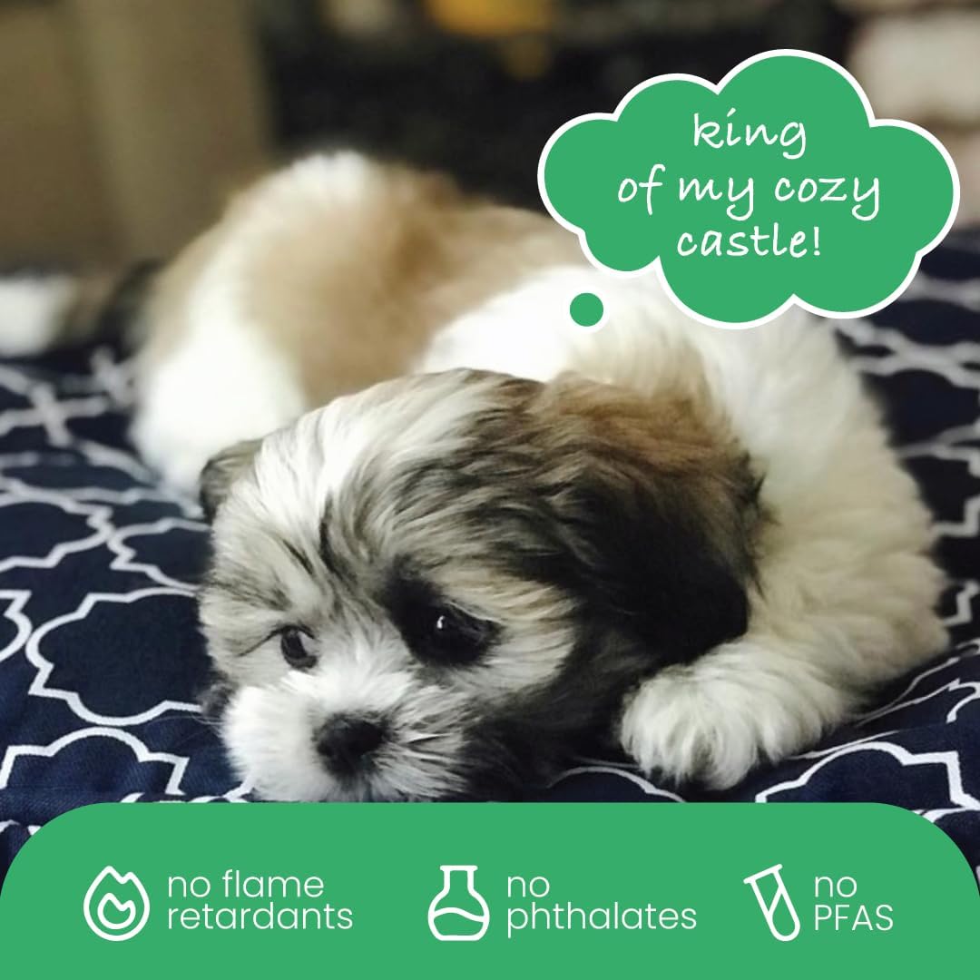 Molly Mutt Large Crib Mattress Cover - Romeo & Juliet Print - Measures 27”x52”x5”- 100% Cotton - Durable - Breathable - Sustainable - Machine Washable Dog Bed Cover