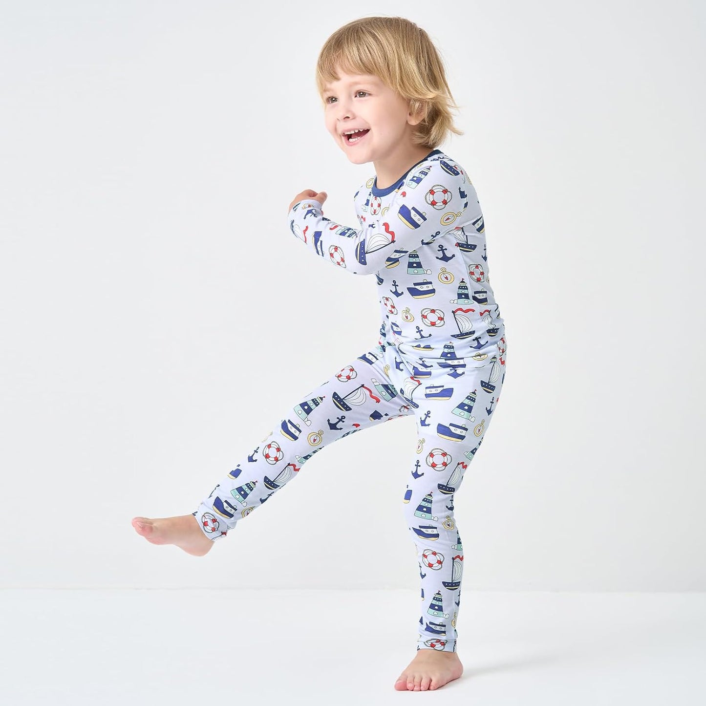 pureborn Baby Toddler Kids Viscose from Bamboo Pajamas Set Pjs 2pcs 18M-8Y
