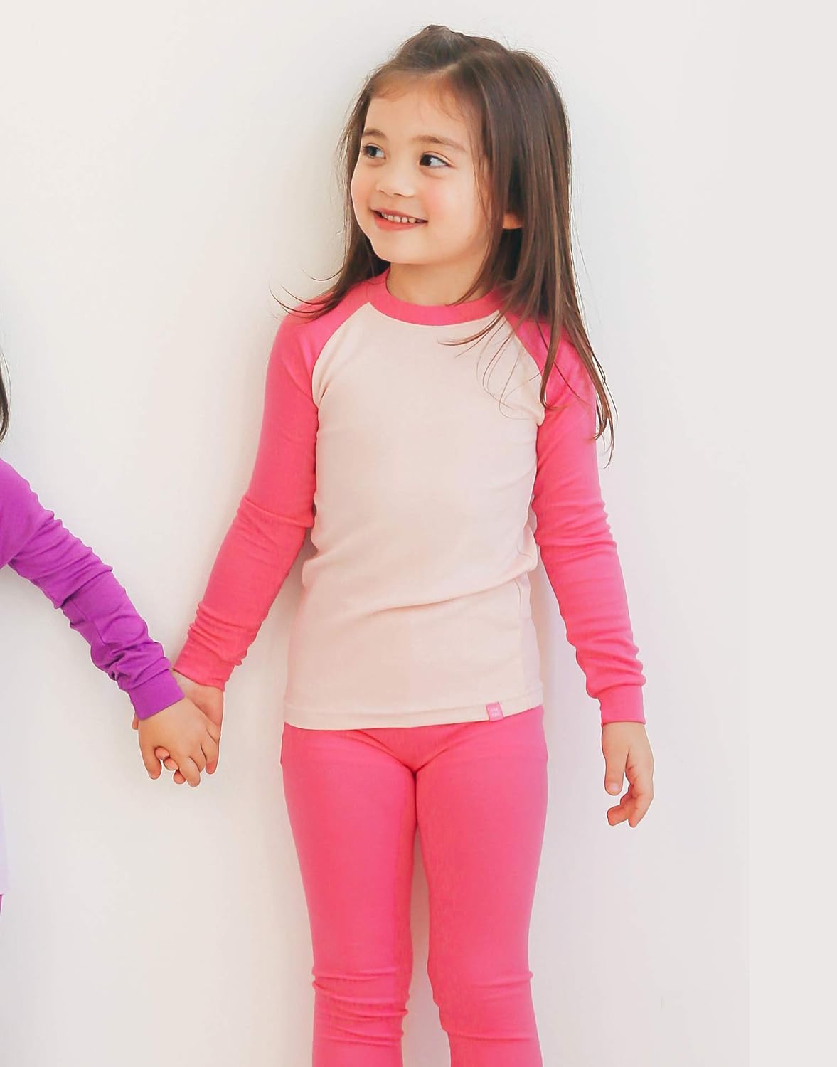 VAENAIT 6M-12Y Toddler Toddler Kids Toddler Girls Boys Soft Comfy Modal Tencel Solid Raglan Sleepwear Pajamas Pjs 2pcs Set