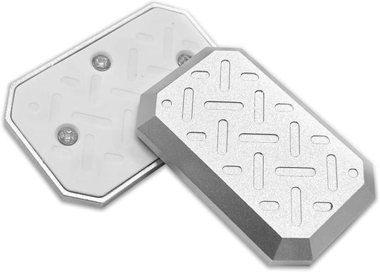 Magnetic Metal Fidget Toys, Aluminium Alloy Push Card Fidget Slider Stress Relief Toy, EDC Adult Fidget Toys, ADHD Autism Sensory Toys, Office Desk Toys for Boyfriend and Father (Silver)