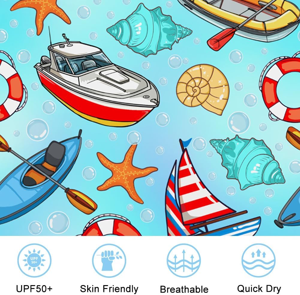 Funnycokid Baby Swimsuit Boy Toddler Bathing Suit Rash Guard UPF 50+ Swimwear 6 Months-4T