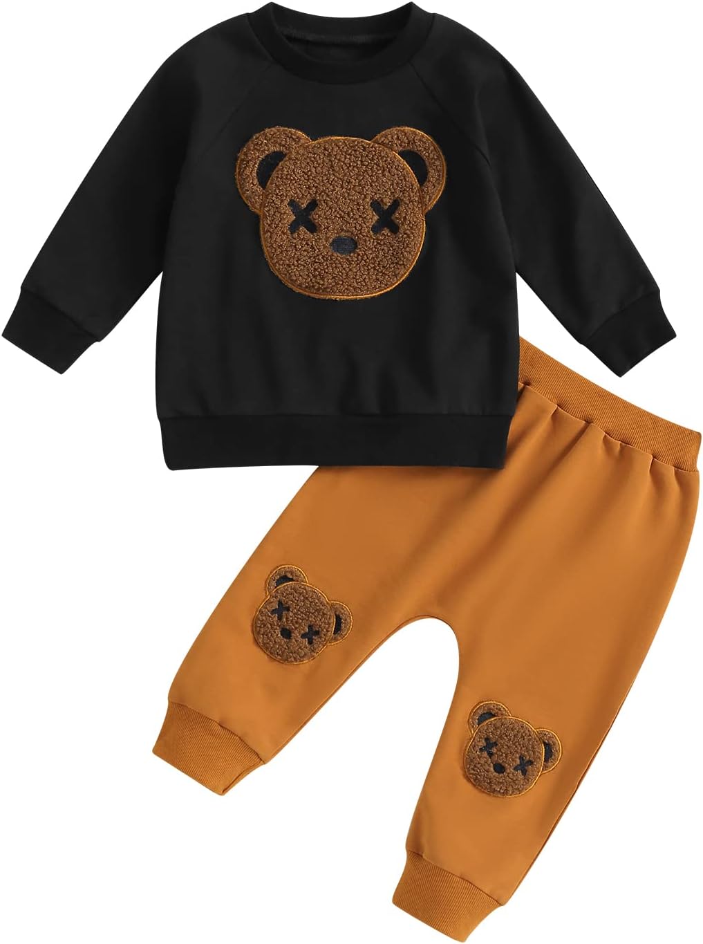 WZTYYDS Toddler Boy Clothes 2T 3T 4T 5T Fall Outfits Baby Pullover & Pants Sets Kids Winter 2Pcs Sweatsuit