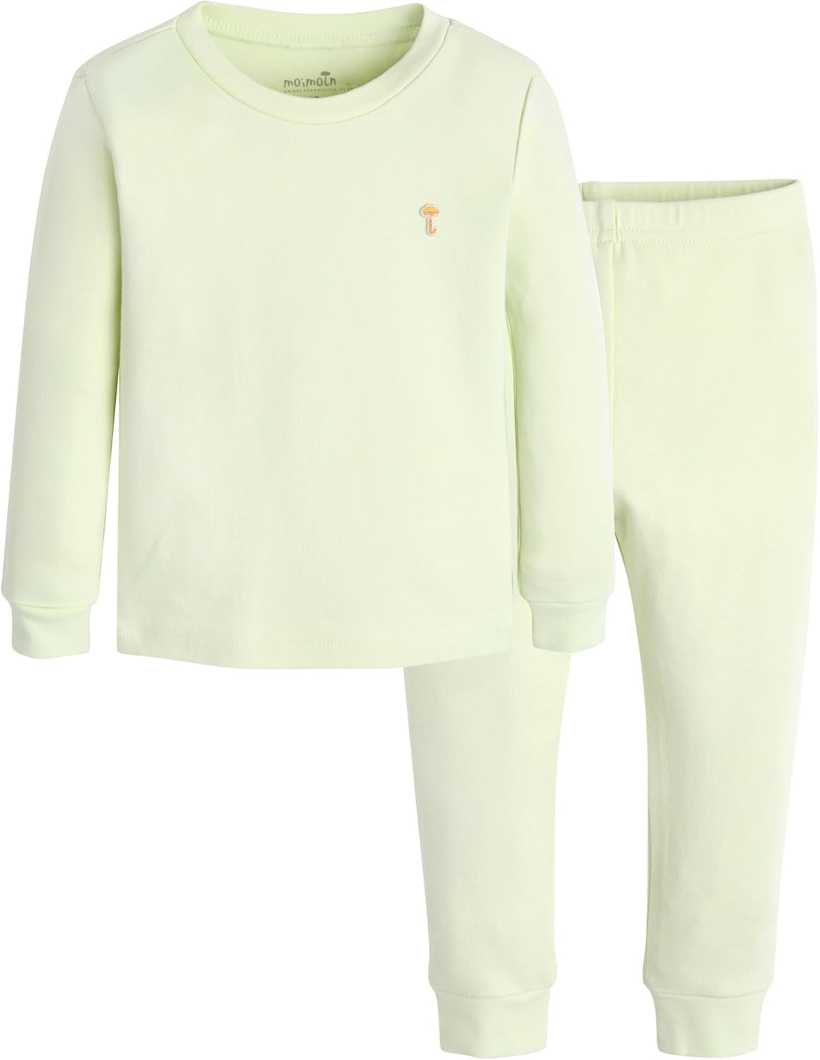 moimoln 6M-8Y Modal Cotton Solid Soft Breathable Baby Toddler Boys Girls Snug fit Pjs Long Sleeve Pajamas Set Sleepwear Daily