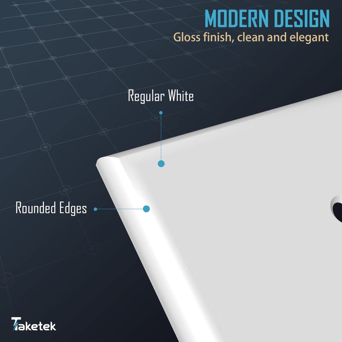 Light Switch Cover, Standard Size Toggle Light Switch Wall Plate,White, Wall Plates for Light Switches, White, 20 Pack