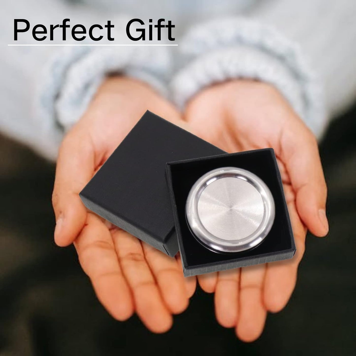 Haptic Coins Fidget Slider Fidget Clicker Adult Metal EDC Office Decor for Desk Toys Perfect for ADHD, ADD Anxiety Relief Gifts for Men