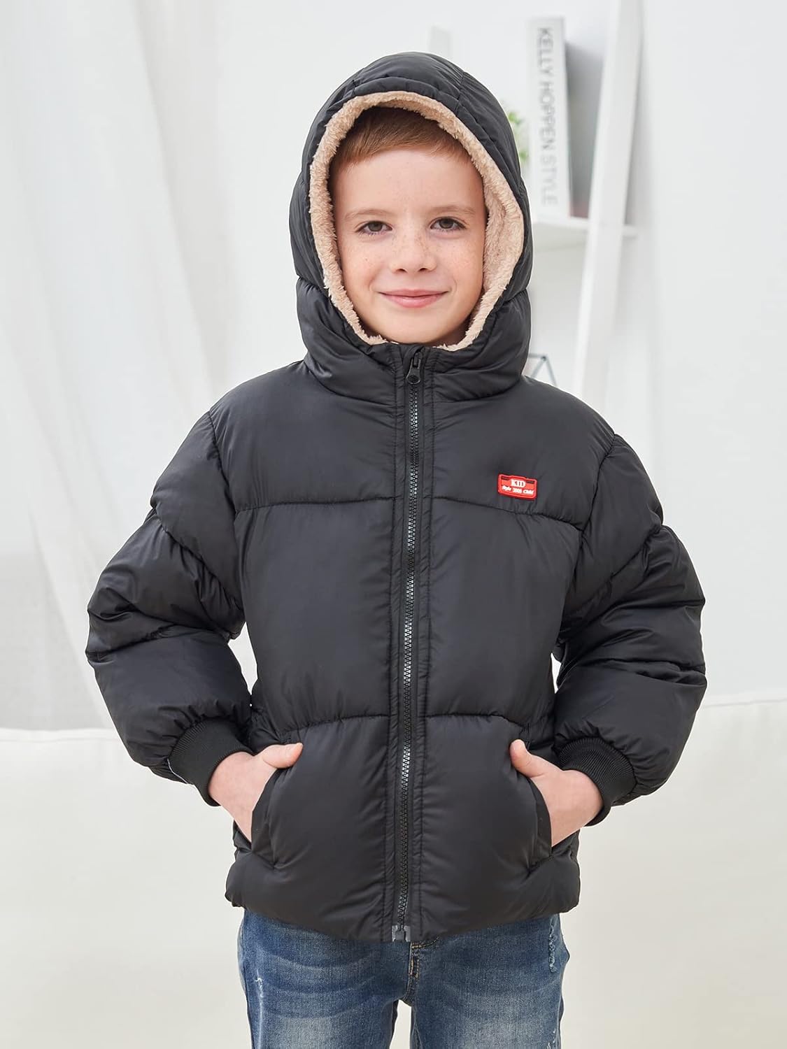 UNICOMIDEA Baby Winter Coat with Hooded Toddler Boys Girls Puffer Jackets for 12M-5T