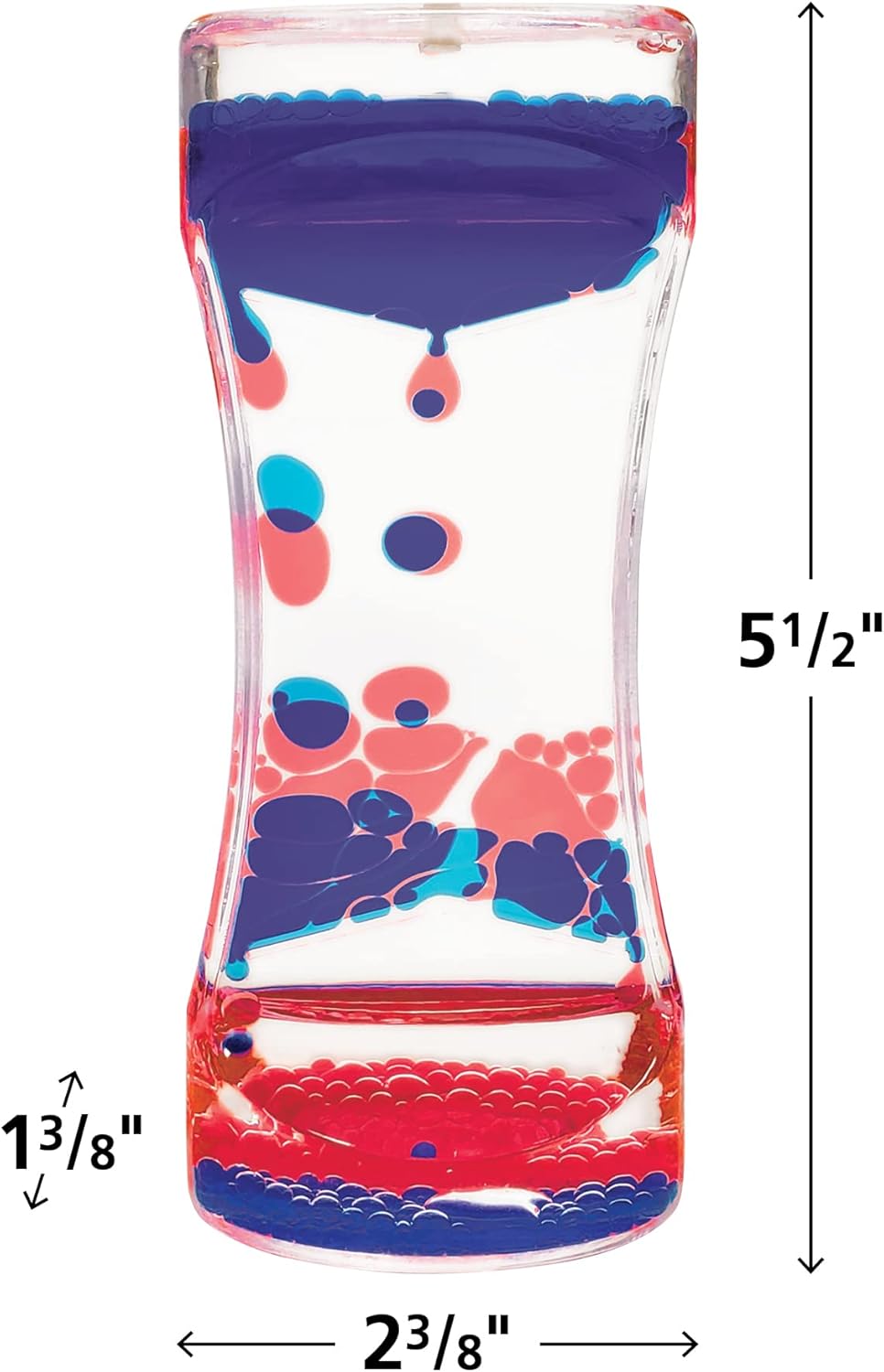 Red & Blue Liquid Motion Bubbler