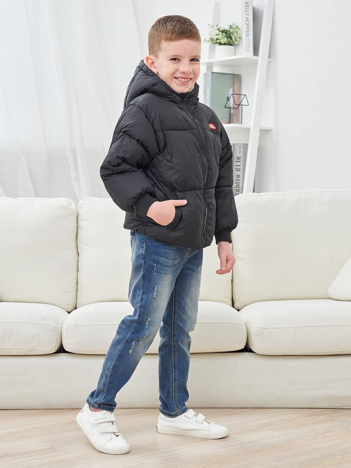 UNICOMIDEA Baby Winter Coat with Hooded Toddler Boys Girls Puffer Jackets for 12M-5T