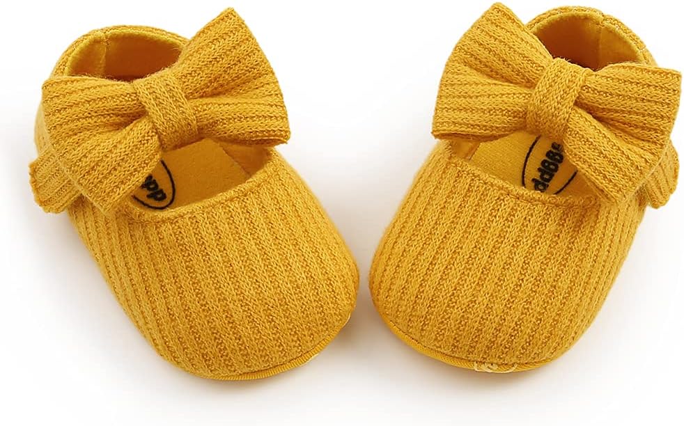 Baby Shoes Mary Jane Flats Non Slip Soft Sole Infant Toddler Sneakers First Walkers Party Christmas Dress Shoes