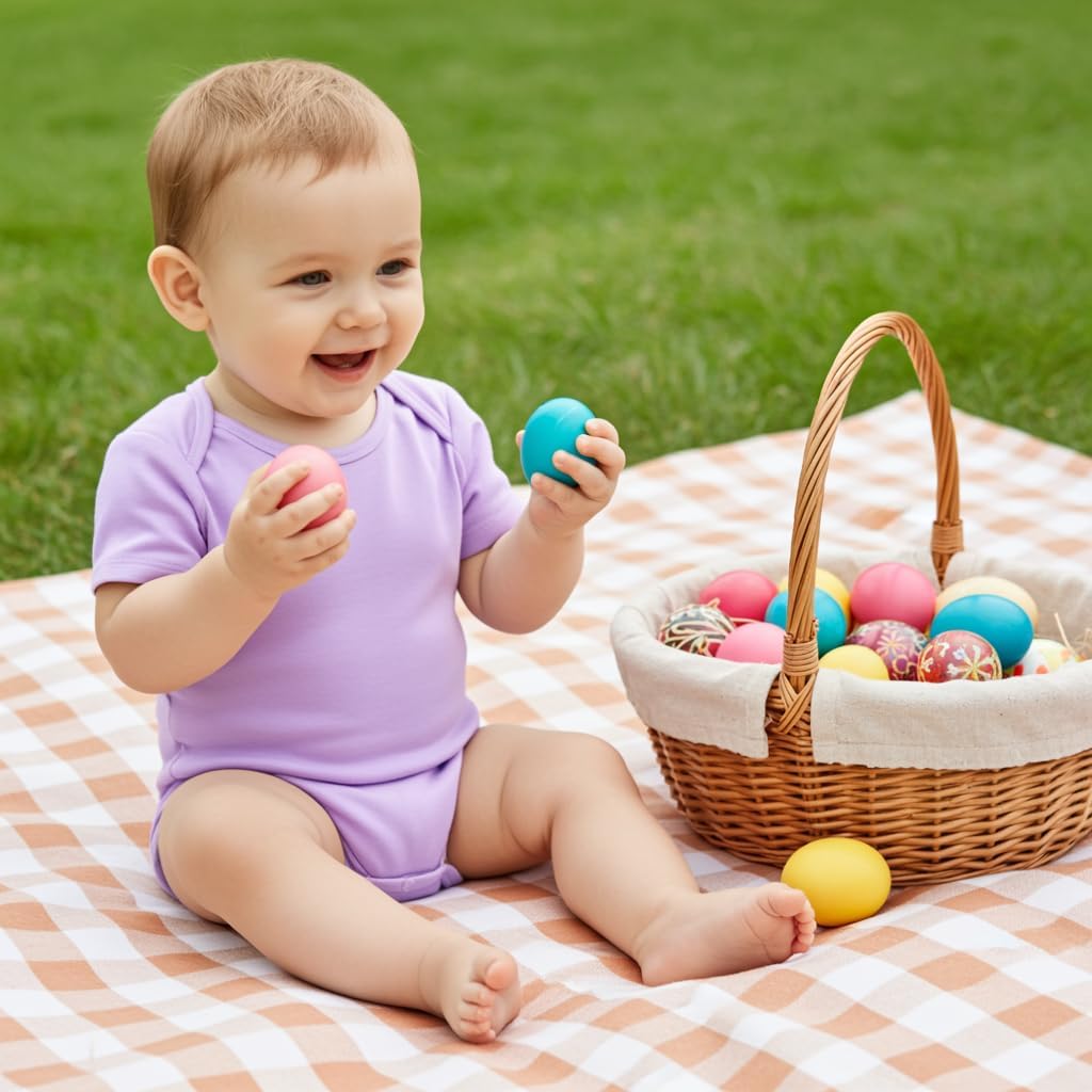 PATPAT Baby Bodysuits Supersoft Bamboo Viscose - Short Sleeve Boys and Girls - Newborn Infant Unisex Clothes Pack