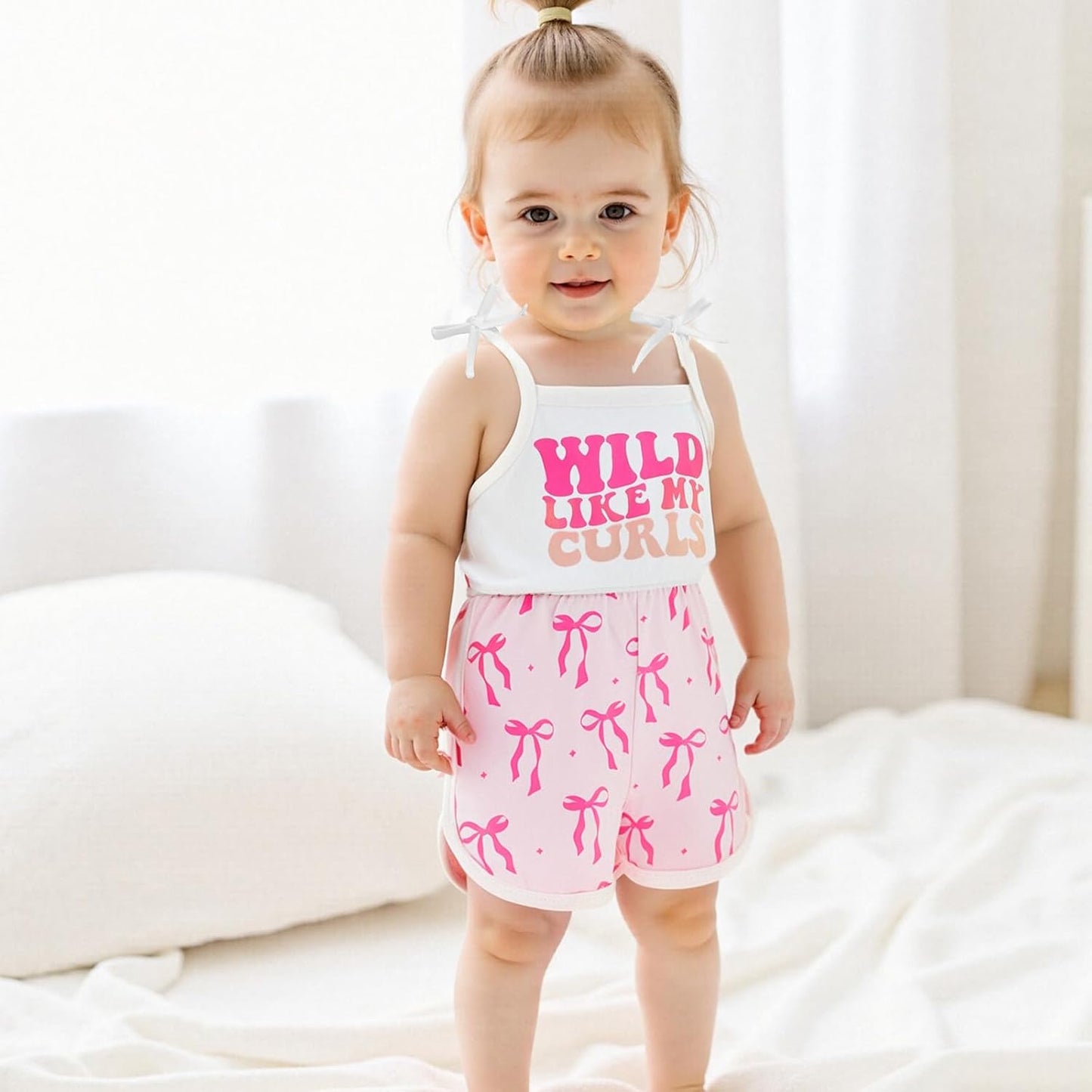 WZTYYDS Toddler Baby Girl Summer Clothes Floral Romper Tie-Up Strap Halter Jumpsuit Infant Summer Sling Playsuit 6M-3T