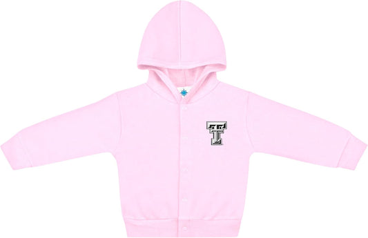 Creative Knitwear College Baby Snap Hooded Jacket - Team Logo, Multiple Colors, for Boys & Girls, (0-24 Months)