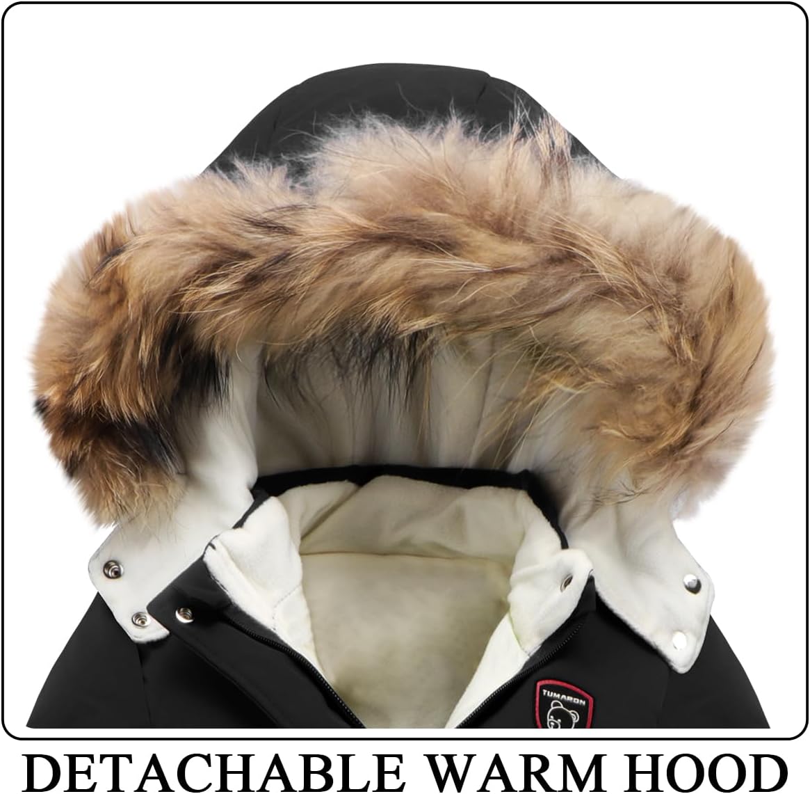 Toddler Winter Coat Baby Puffer Jacket Boy Hoodie Fleece Outerwear Clothes 0-5T