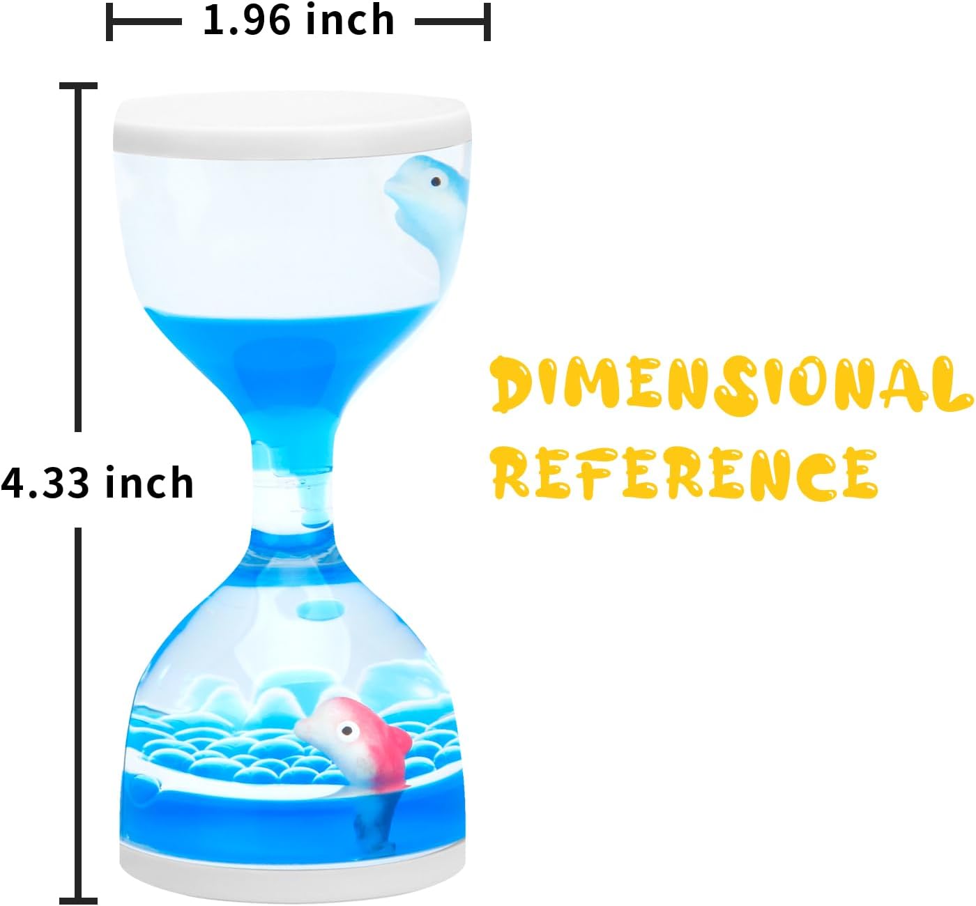 Liquid Motion Timers for Kids, Set of 3, Sensory Bubble Toys for Toddlers (BIUE)