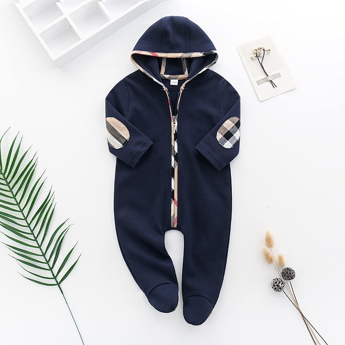 Unisex Toddler Baby Boy Romper Jumpsuit Cotton Long Sleeve Newborn Baby Boy Bodysuit One-Piece Overalls